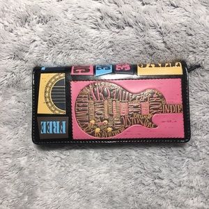 Shag Wear music patterned wallet
